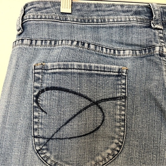 Chico’s Platinum High Rise Bootcut denim jeans straight leg High Rise  size 2.5 - Picture 8 of 14